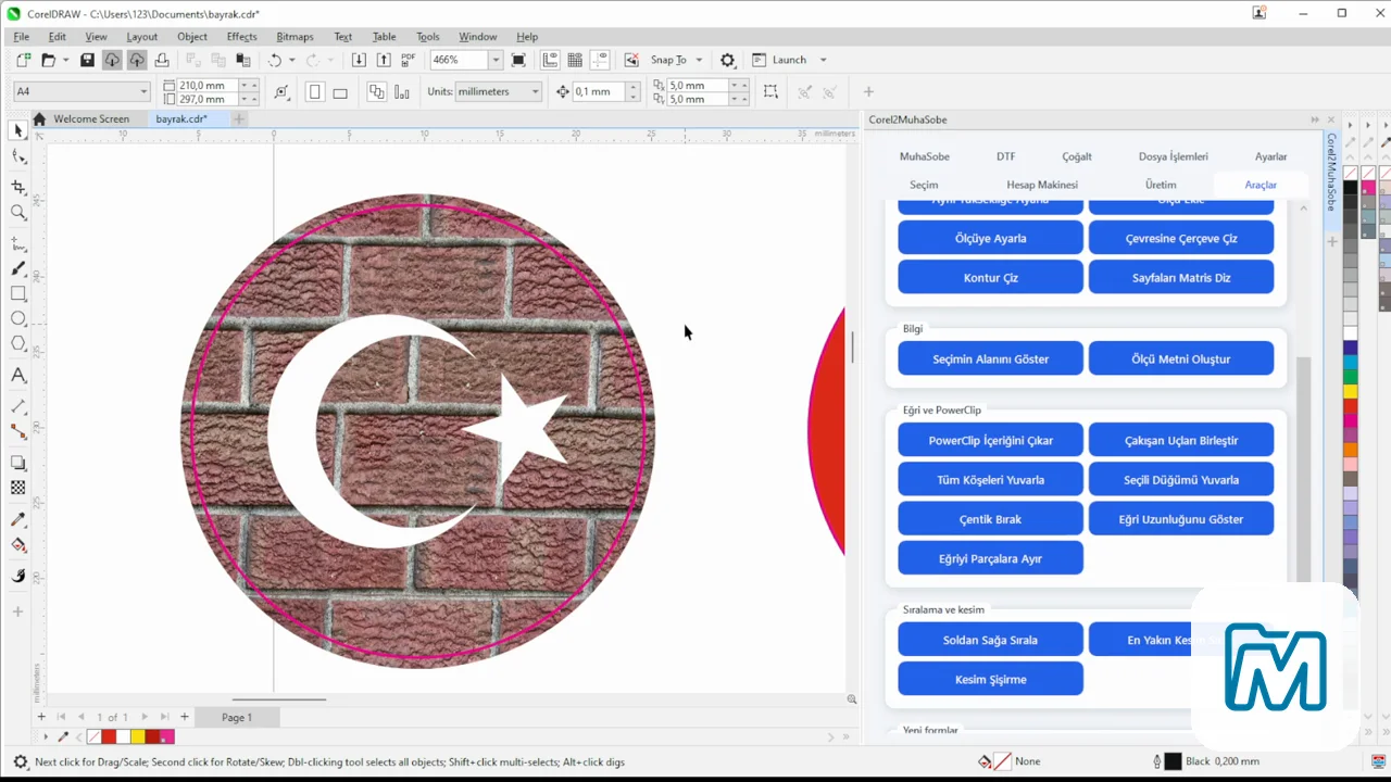 Kesim şişirme — beyaz kenar sorununa tek tıkla çözüm